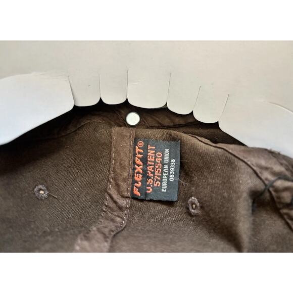 VOLCOM hat flexfit fitted brown Distressed Baseball cap Size Xsmall - Picture 15 of 16